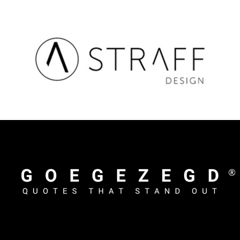 Design Label 'STRAFF Design' & Giftlabel Merk 'GOEGEZEGD Ⓡ'
