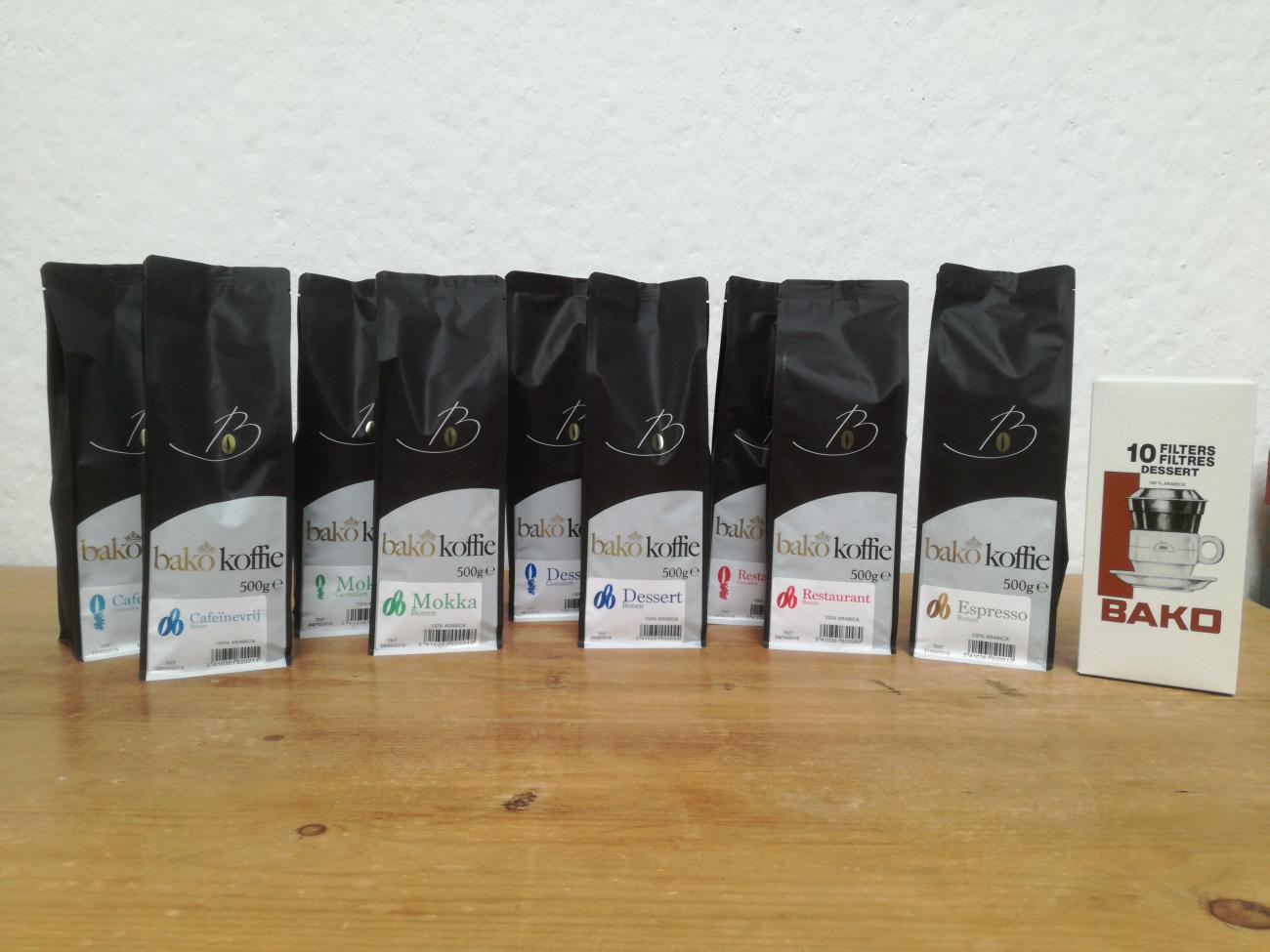 De zacht gebrande koffies van BAKO