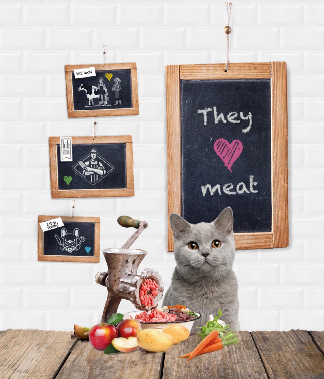 Cats love meat