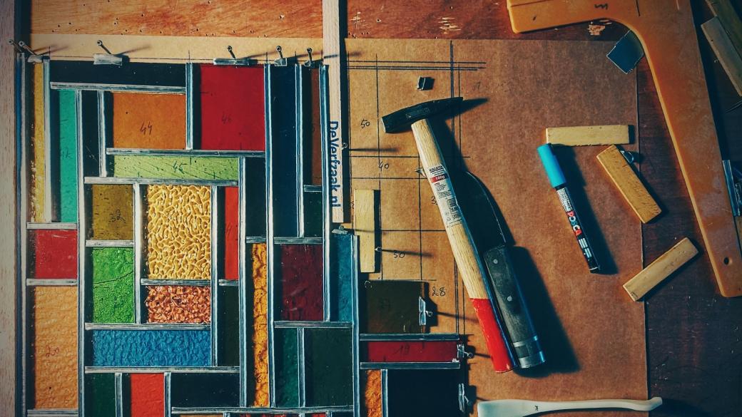 Glasraam op maat traditionele ambachtelijke techniek