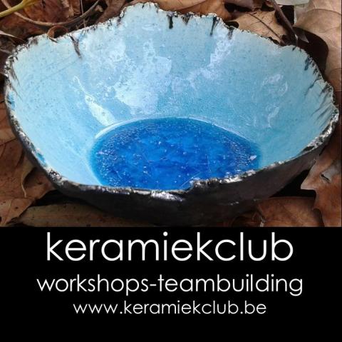 decoratieve schaal in turkoois