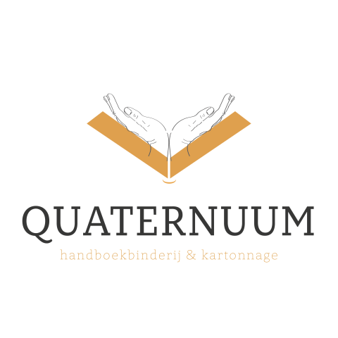 Bedrijfslogo Quaternuum Handboekbinderij en kartonnage.