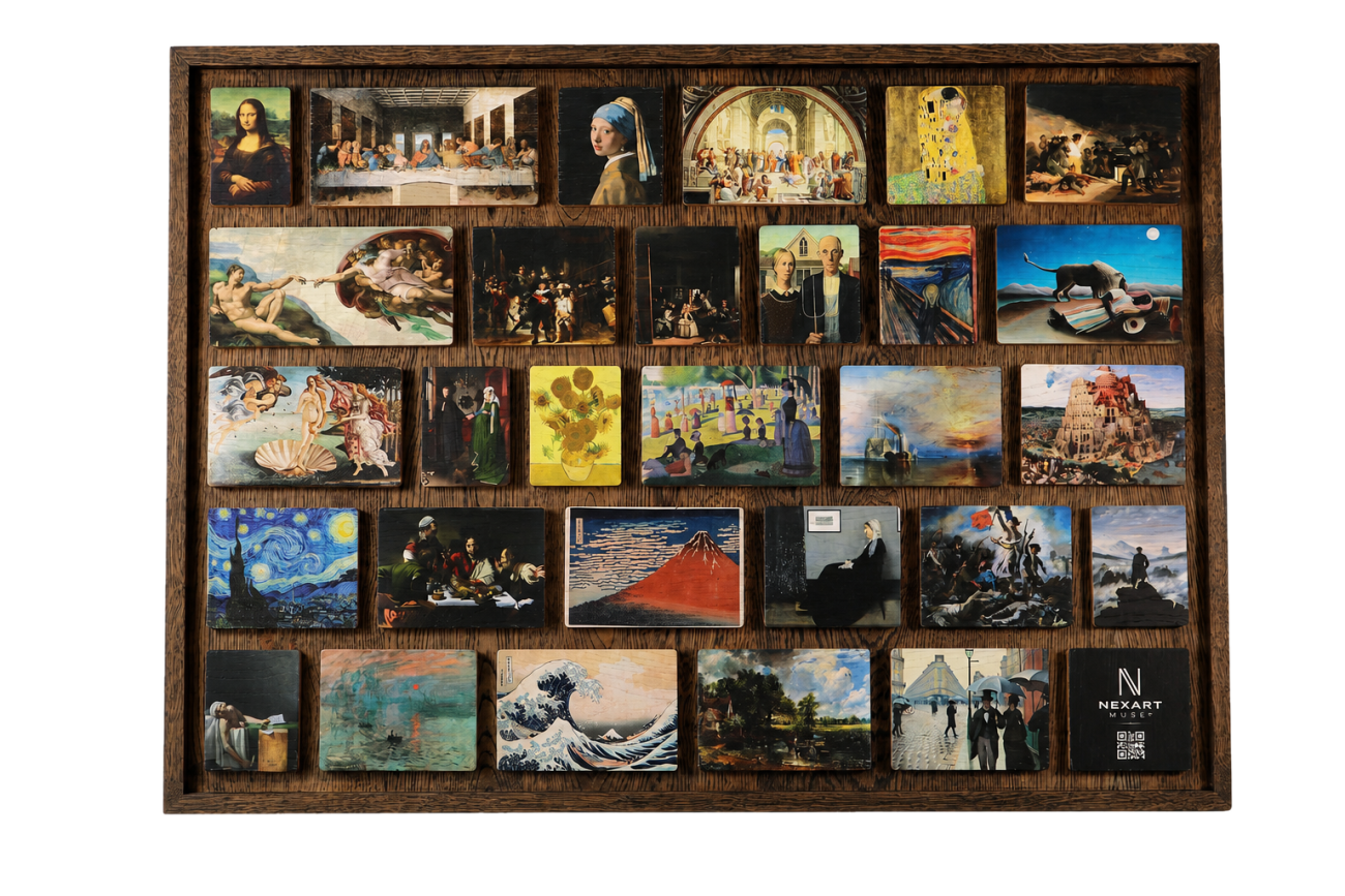 NEXART MUSE Master Collection I: a framed arrangement of art tiles
