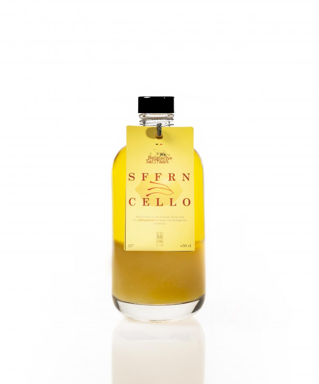 SFFRNcello: limoncello van 22° met saffraan