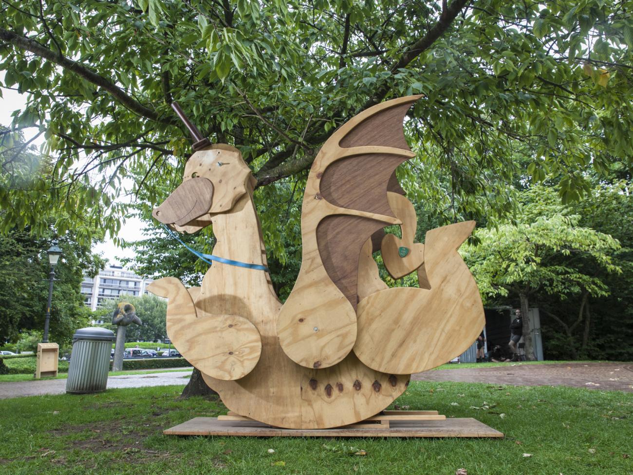 houten schommeldraak