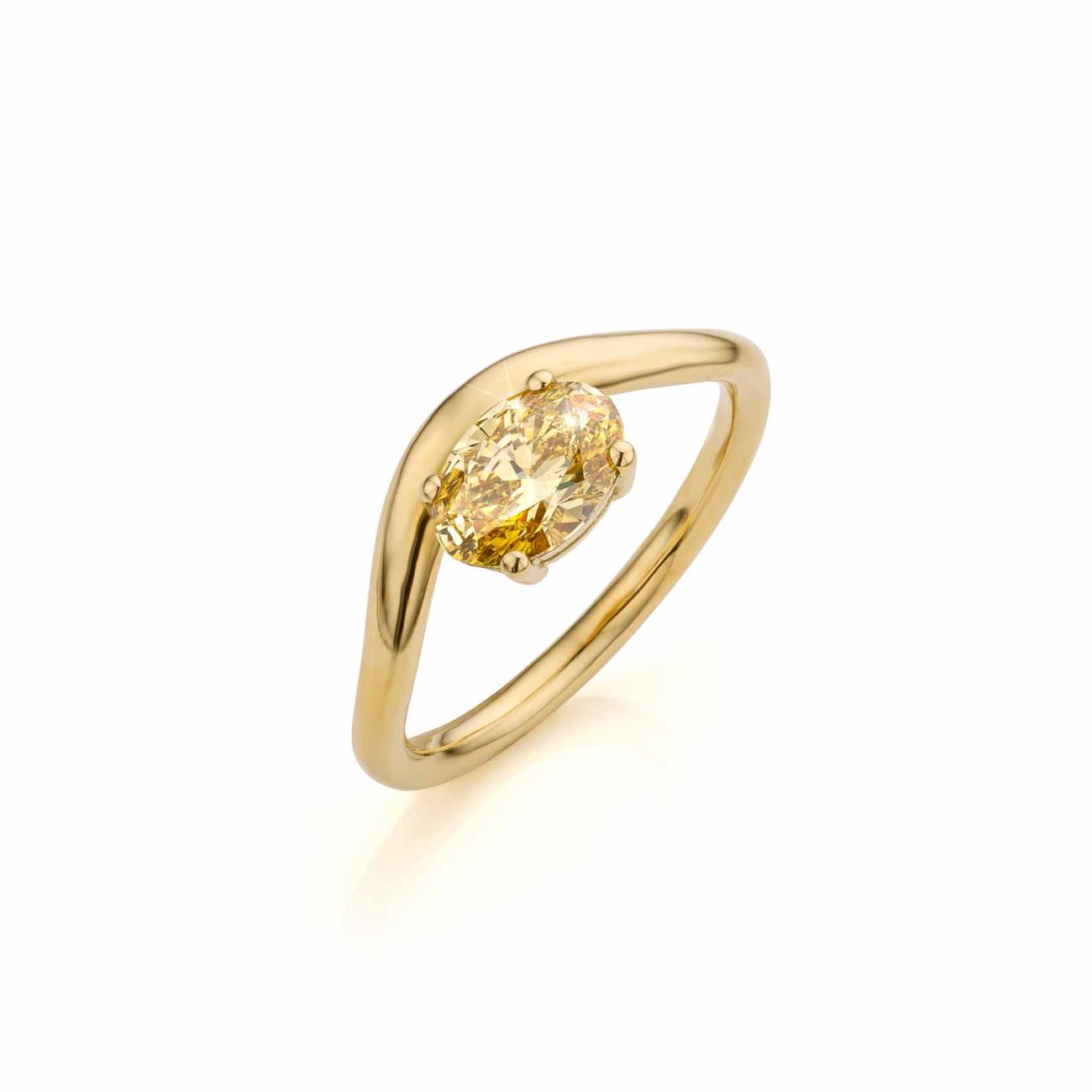 yellow diamond ring