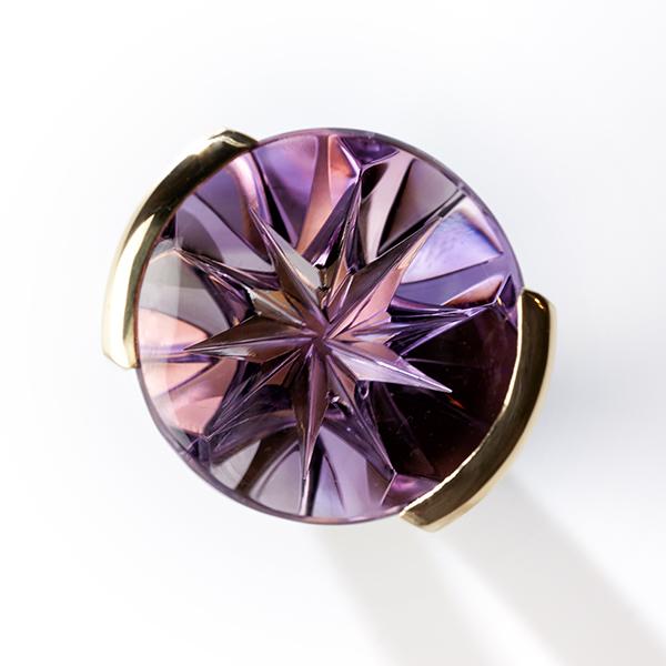 Purple Starflower ring