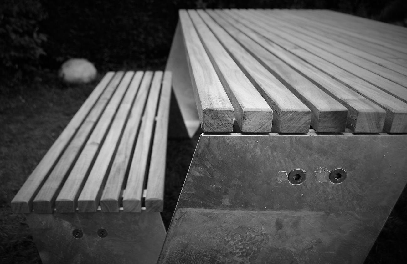 Detail tuinbank.