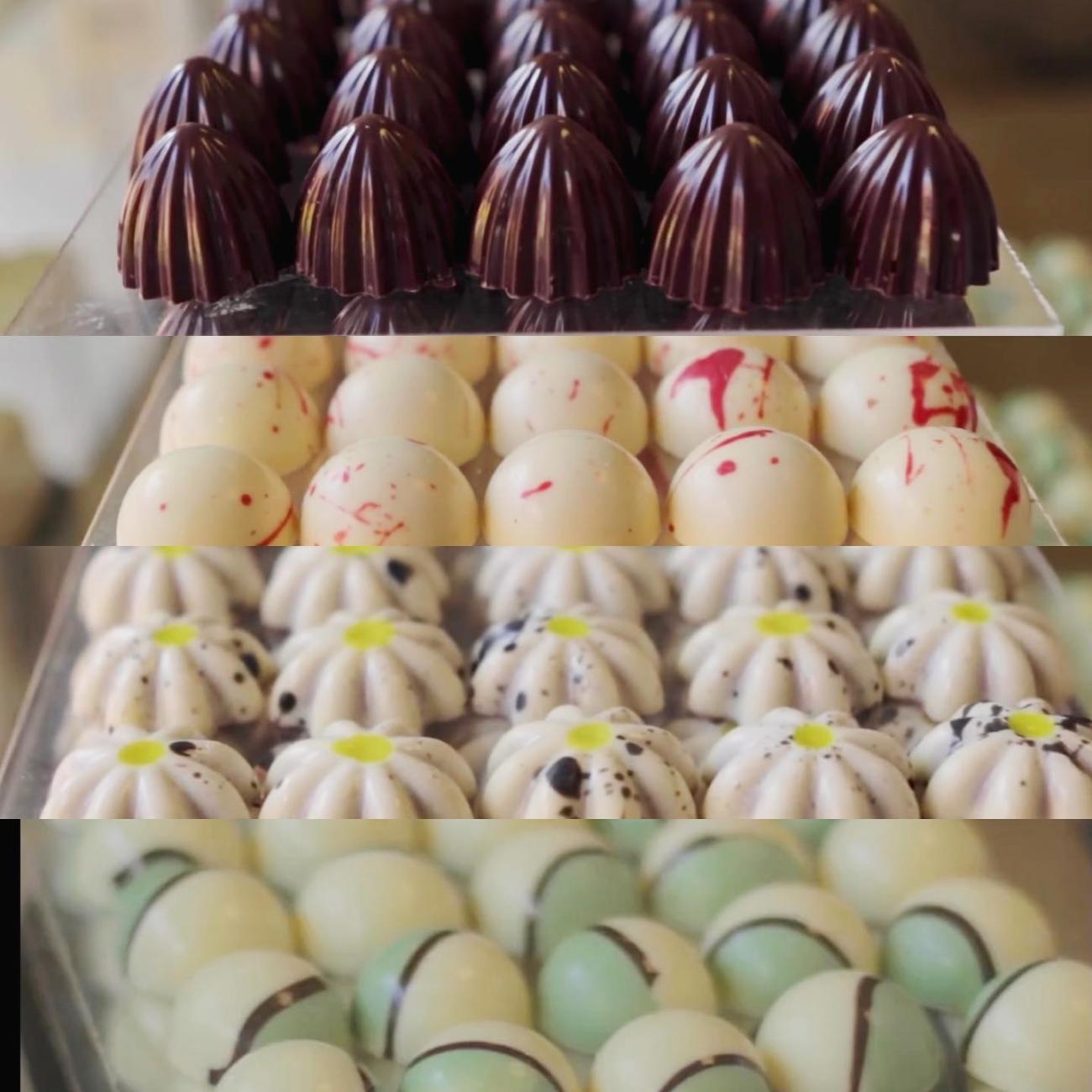 4 soorten pralines