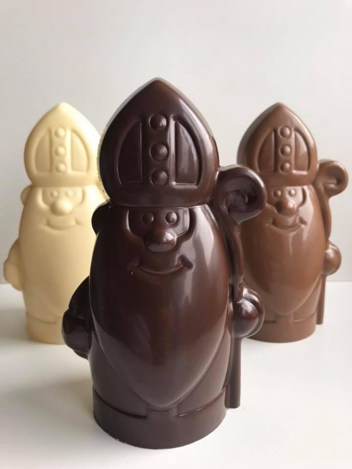 3 moderne sinten in chocolade