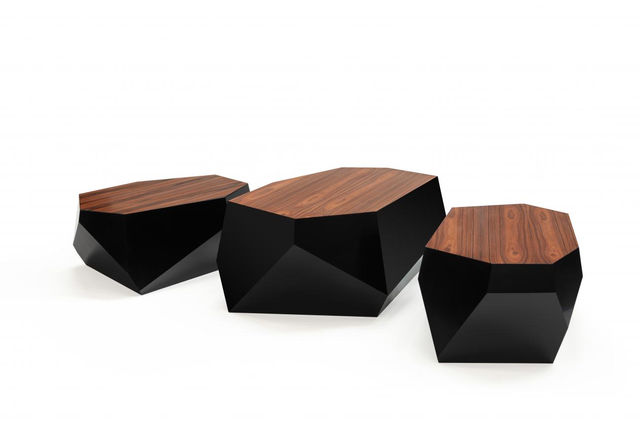 Robuuste salontafel, in 4 formaten en 4 kleuren