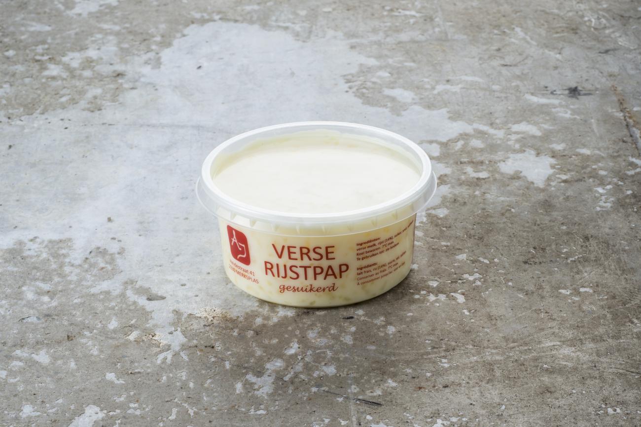 Verse rijstpap gesuikerd