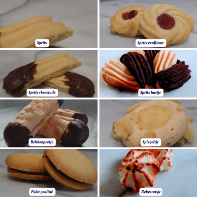 8 verschillende soorten koekjes