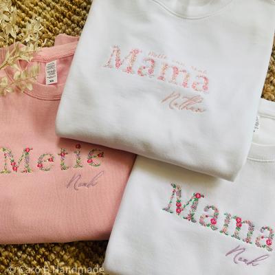 Gepersonaliseerde sweater voor mama, oma of meter.