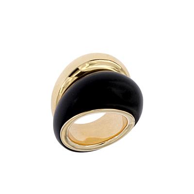Photo of Ring in Yellow Gold with Black Jade