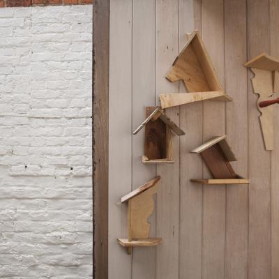 houten voederhuisjes