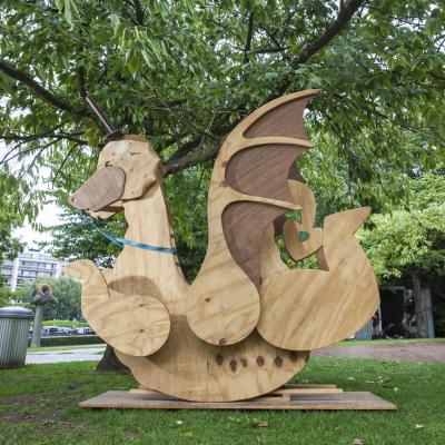 houten schommeldraak