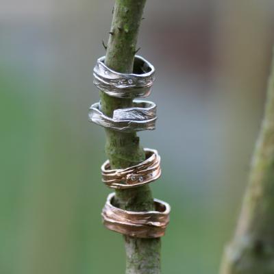 Huwelijk ringen structuur