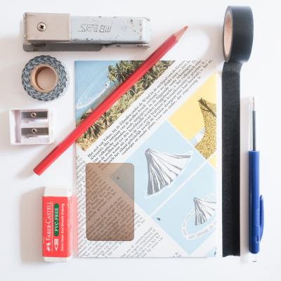 upcycled envelops, giving old books a new life