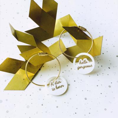 Keychain Quotes 'A star is born' & 'hello gorgeous' by GOEGEZEGDⓇ