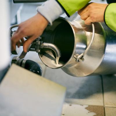 Biologische koe-melk van de eigen hoeve 