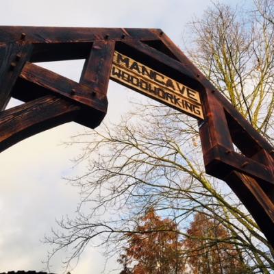 Vakwerk reclamebord