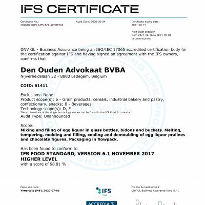 IFS certificaat